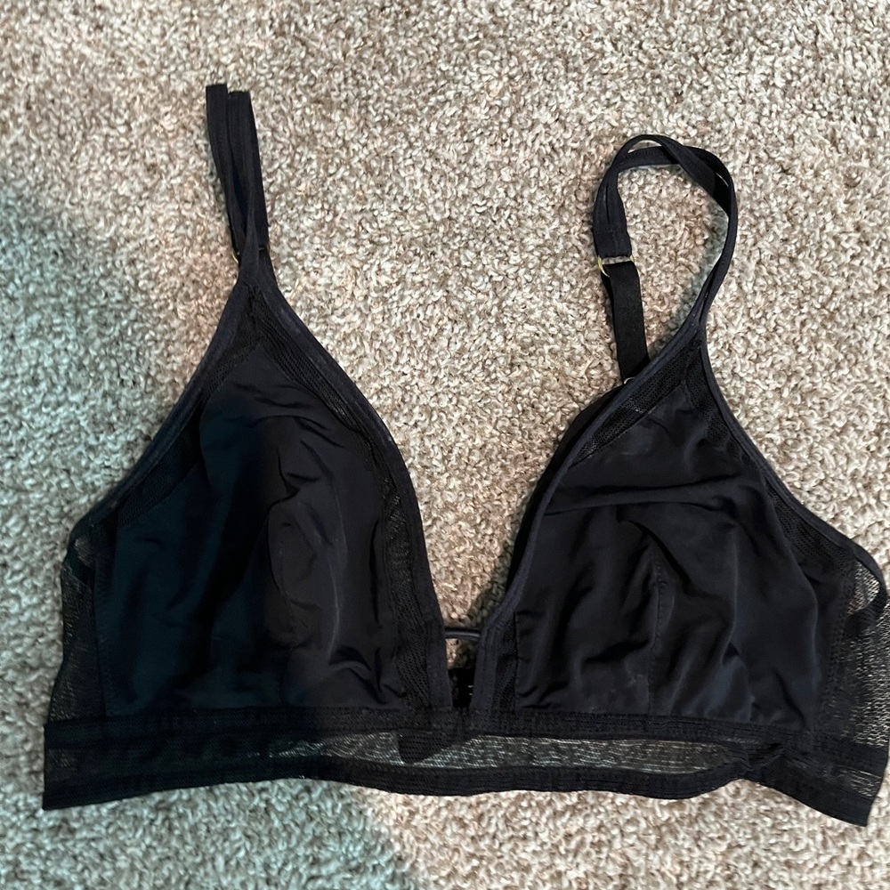 Lively Midnight Black Mesh Bralette